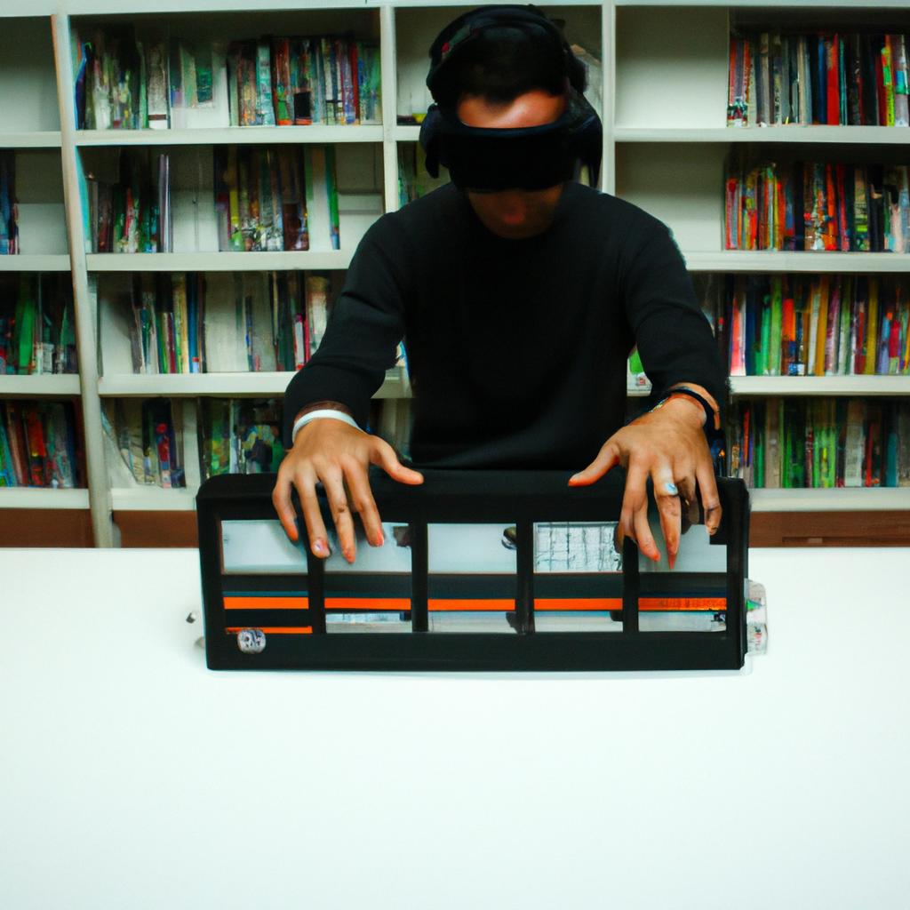 Person using virtual tape library